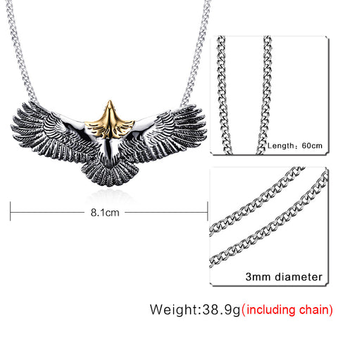 Stainless Steel Eagle Necklace