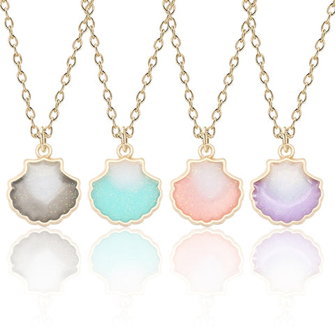Shell Enamel Necklace