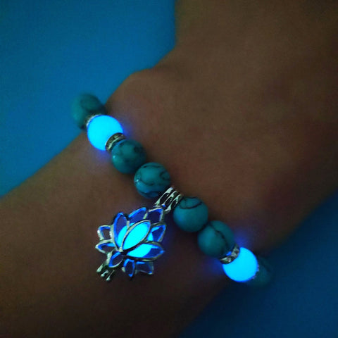 Lotus Glow in the Dark Bracelet