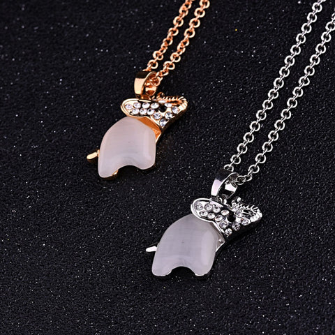 Free Cute Opal Elephant Necklace (2 Color Styles)