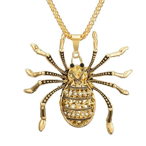 Crystal Spider Necklace