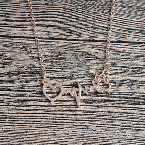 Paw Heart Necklace