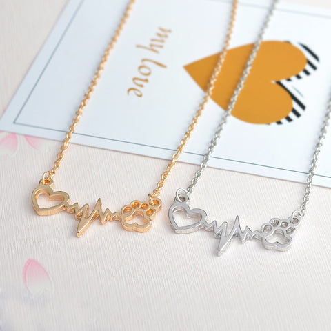 Paw Heart Necklace