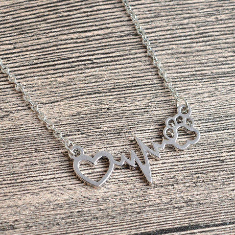 Paw Heart Necklace