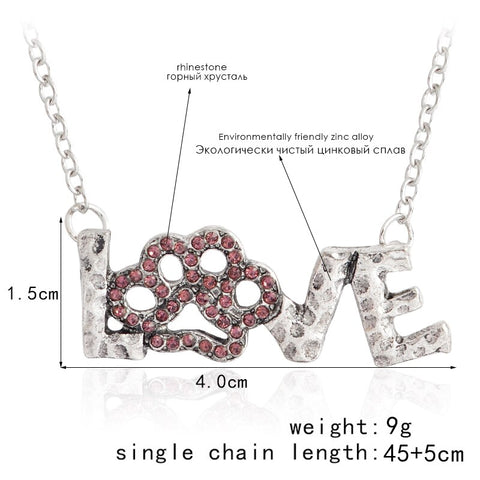 Free Love Paw Necklace