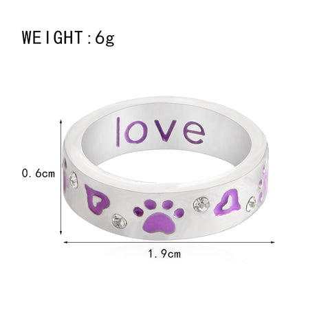 Paw Purple Ring