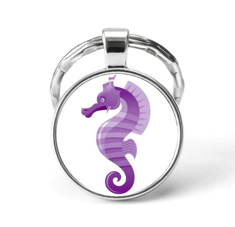 Seahorse Animal Keychain