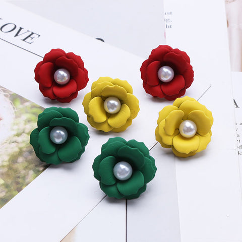 Free Rose Petal Pearl Earrings