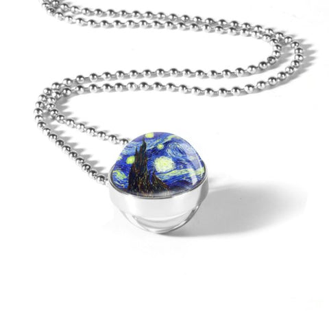 Wind Double Glass Necklace