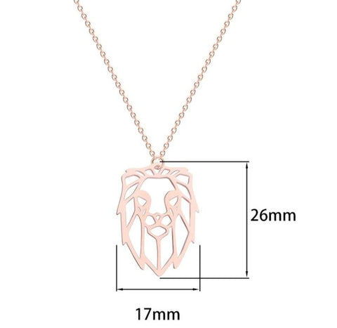 Lion Face Necklace
