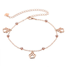 Paw Print Anklet