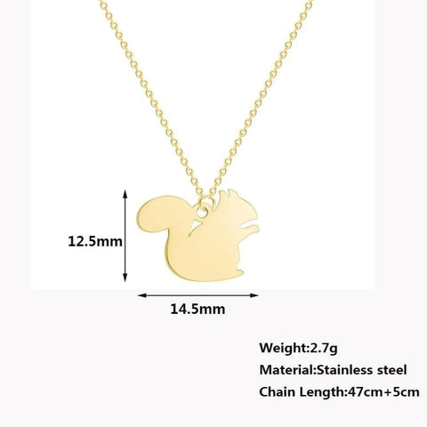 Squirrel Baby Necklace