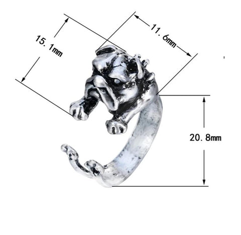 French Bulldog Adjustable Ring