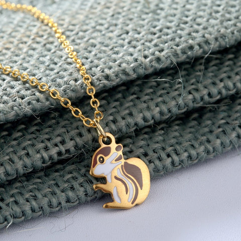 Squirrel Baby Necklace