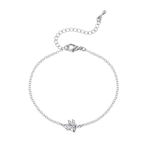 Paw Rhinestone Bracelet