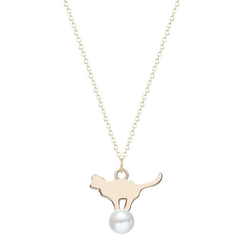 Playing Cat Necklace