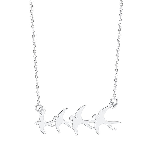 Flying Swallows Necklace