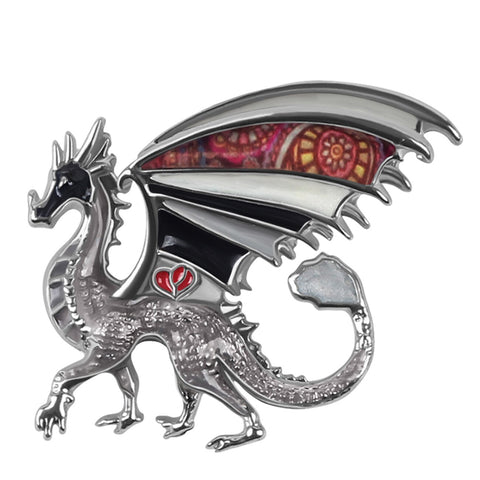 Walking Dragon Brooch