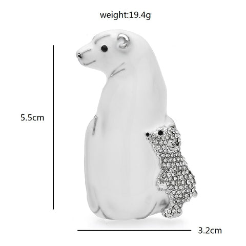 White Bear Brooch