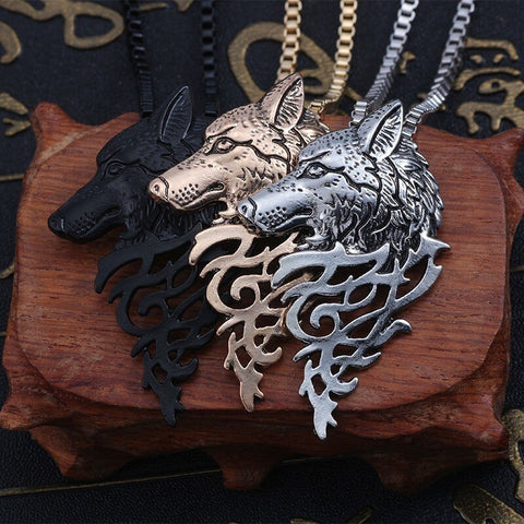 "Wolf Face" Necklace