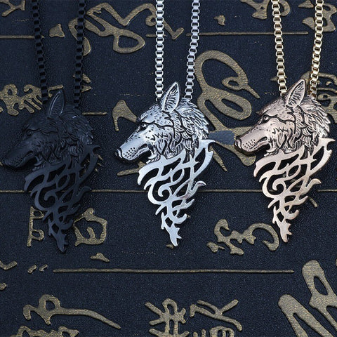 "Wolf Face" Necklace