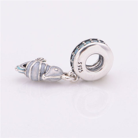 Beads - Animal Sterling Silver Sea Horse Bead