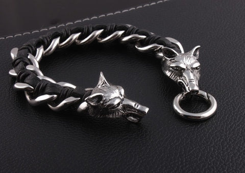 Bracelet - Wolf Steel Bracelet