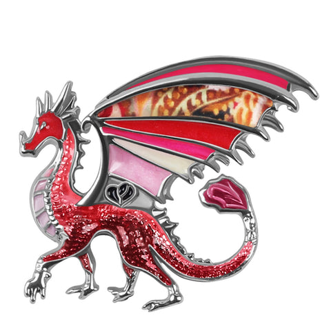 Walking Dragon Brooch