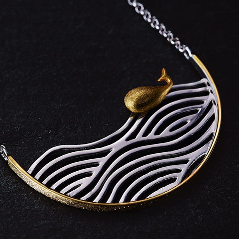 Dancing Whale Necklace