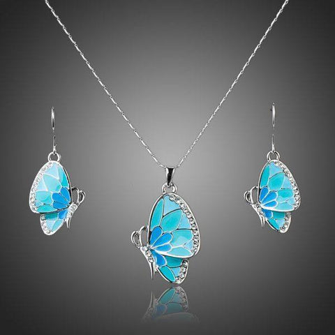 Jewelry Set - Blue Butterfly Set