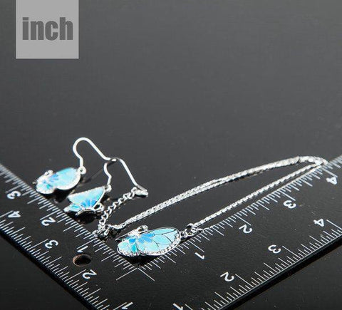 Jewelry Set - Blue Butterfly Set