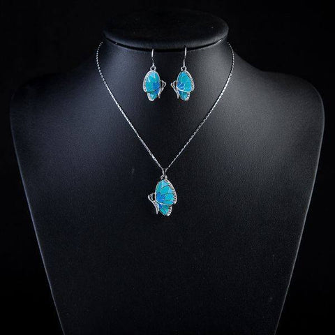 Jewelry Set - Blue Butterfly Set