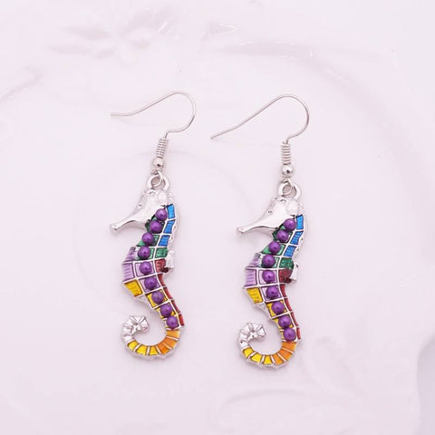 Jewelry Set - Seahorse Necklace And Earrings Set