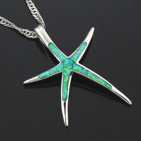 Linear - Opal Starfish Necklace
