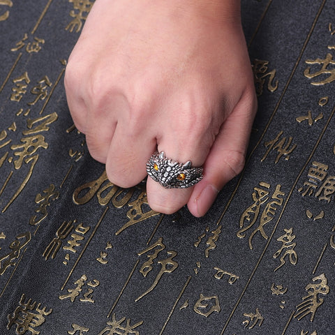 Adjustable Owl Ring