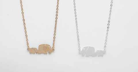 Necklace - Mom Baby Elephant Necklace