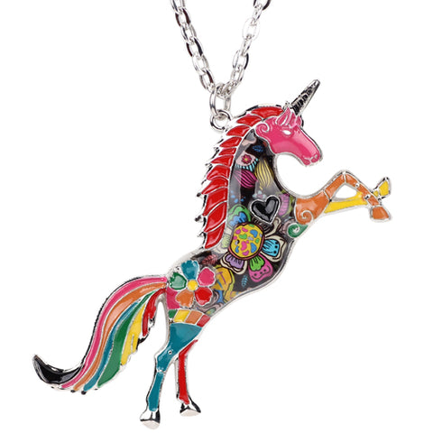 Multicolor Unicorn Necklace