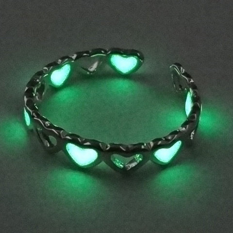 Heart Glow in the Dark Ring