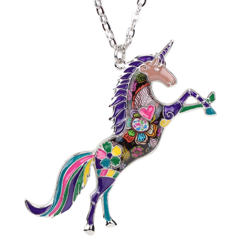 Multicolor Unicorn Necklace