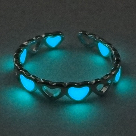 Heart Glow in the Dark Ring