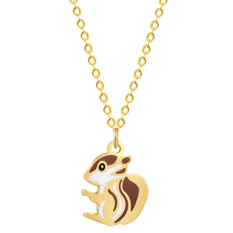 Squirrel Baby Necklace