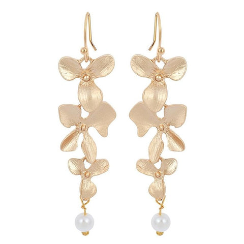 Orchid Flower Earrings