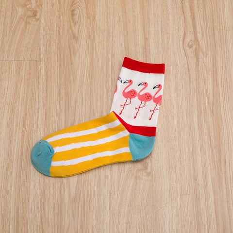 Free Flamingo Family Socks