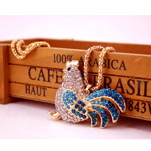 Crystal Chicken Necklace