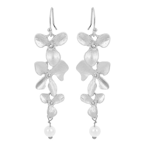 Orchid Flower Earrings