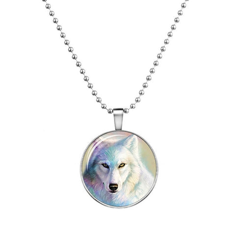 Glow in the Dark Wolf Necklace