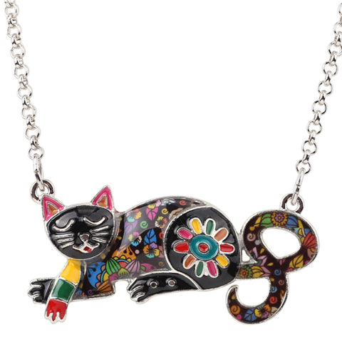 Sleeping Cat Necklace