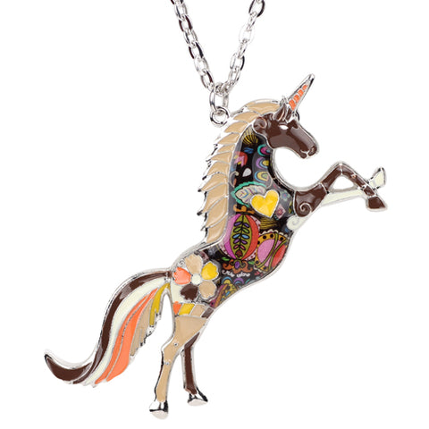 Multicolor Unicorn Necklace