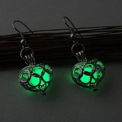 Heart Glow in the Dark Earrings