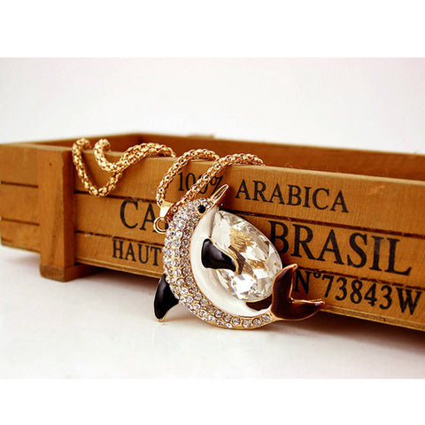 Crystal Dolphin Necklace